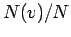 $N(v)/N$