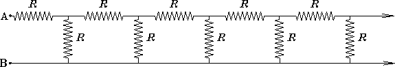 \begin{figure}
\epsfxsize 5in
\begin{center}\mbox{
\epsfbox{PS/line_of_resistors.ps} %
}\end{center}\end{figure}
