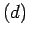 $(d)$