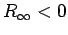 $R_\infty < 0$