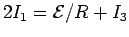 $2I_1 = {\cal E}/R + I_3$