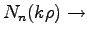 $N_n(k\rho) \to$