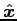 $\Hat{x}$