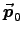 $\Vec{p}_0$