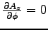 $\DbyD{A_z}{\phi} = 0$