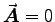 $\Vec{A}=0$