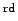 $^{\rm rd}$
