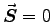 $\Vec{S}=0$