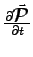 $\DbyD{\Vec{\cal P}}{t}$