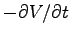 $-\dbyd{V}{t}$