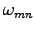$\omega_{mn}$