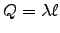 $Q = \lambda\ell$