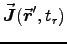 $\Vec{J}(\Vec{r}^\prime,t_r)$