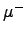 $\mu^-$